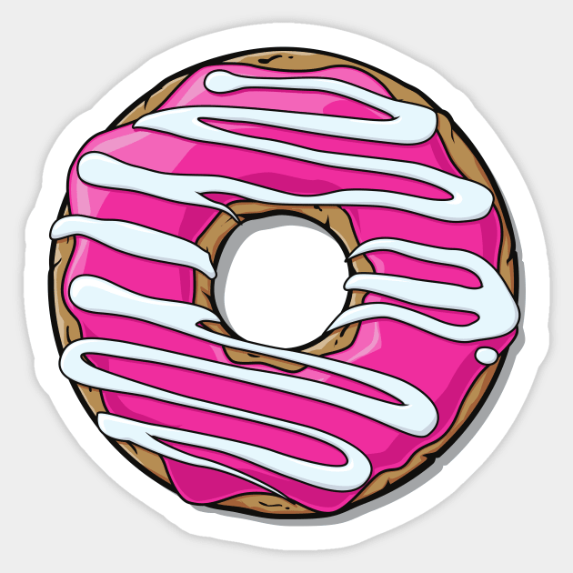Pink Donut, Doughnut, Icing, Frosting, Glaze Sticker by Jelena Dunčević